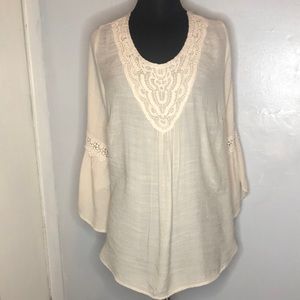 Boho Westport crocheted lace top